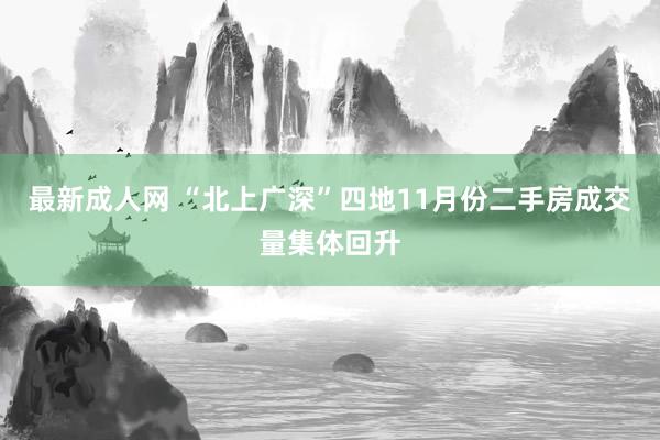 最新成人网 “北上广深”四地11月份二手房成交量集体回升