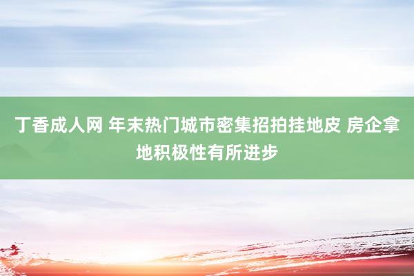 丁香成人网 年末热门城市密集招拍挂地皮 房企拿地积极性有所进步