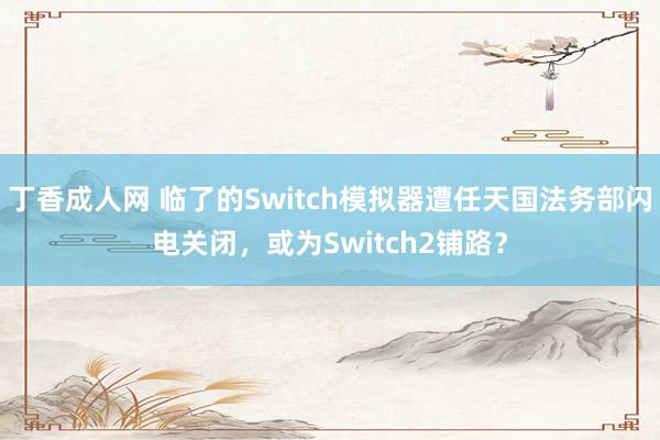 丁香成人网 临了的Switch模拟器遭任天国法务部闪电关闭，或为Switch2铺路？