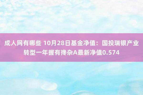 成人网有哪些 10月28日基金净值：国投瑞银产业转型一年握有搀杂A最新净值0.574