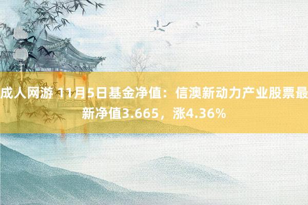 成人网游 11月5日基金净值：信澳新动力产业股票最新净值3.665，涨4.36%