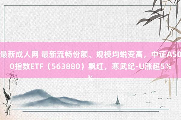 最新成人网 最新流畅份额、规模均蜕变高，中证A500指数ETF（563880）飘红，寒武纪-U涨超5%