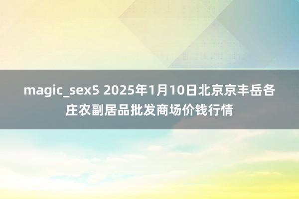 magic_sex5 2025年1月10日北京京丰岳各庄农副居品批发商场价钱行情