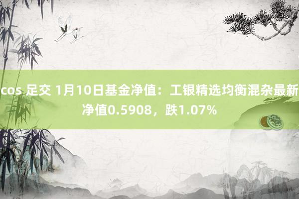 cos 足交 1月10日基金净值：工银精选均衡混杂最新净值0.5908，跌1.07%