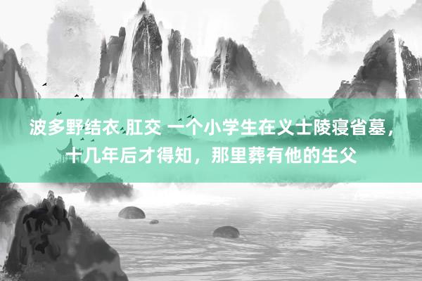 波多野结衣 肛交 一个小学生在义士陵寝省墓，十几年后才得知，那里葬有他的生父